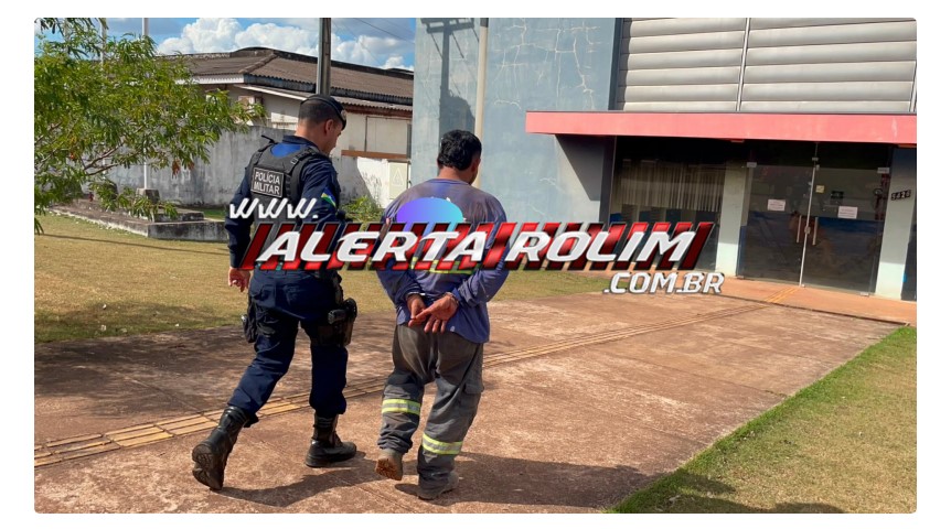 Acusado de estupro no Amazonas é preso pela Polícia Militar, em Rolim de Moura