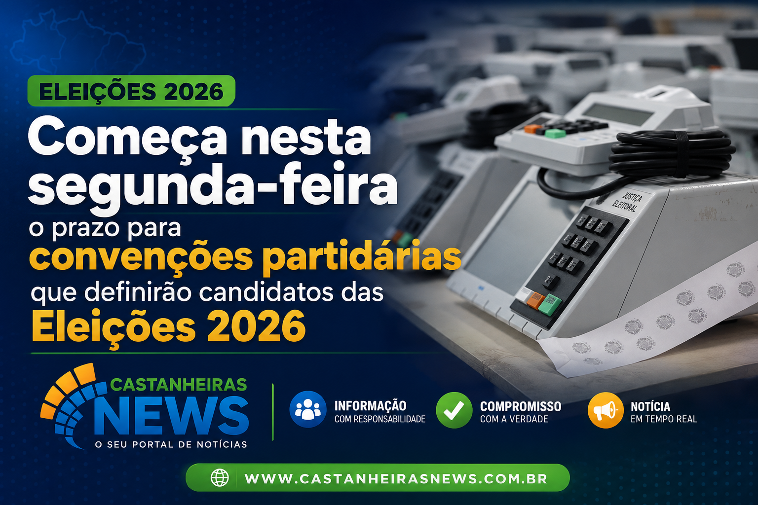 Começa nesta segunda-feira o prazo para convenções partidárias que definirão candidatos das Eleições 2026