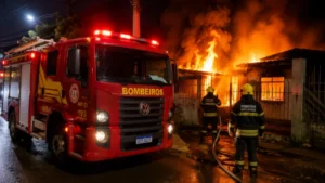 Após ameaçar ex-mulher, homem incendeia casa com duas crianças dentro
