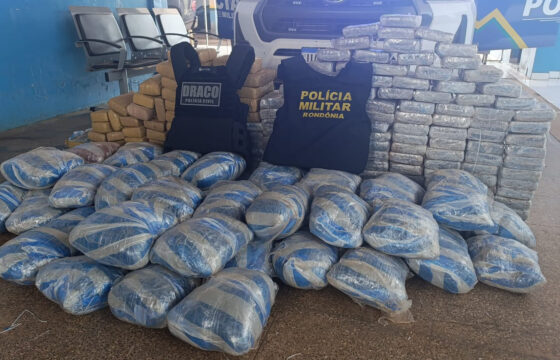 DRACO2, Polícia Militar e PRF apreendem cerca de 250 kg de skunk em São Francisco do Guaporé