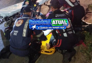 Na Avenida Brasil em Ji-Paraná: Ultrapassagem termina em colisão brutal entre duas motos e deixa vários feridos