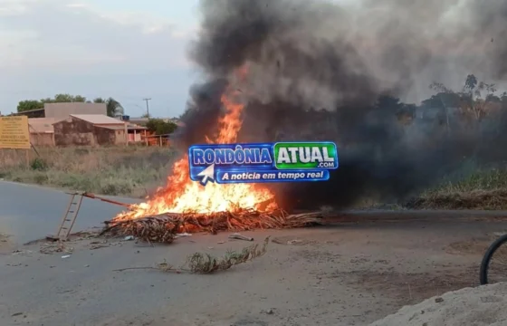 🔥 REVOLTA! Moradores queimam pneus após 14 horas sem energia e cobram Energisa em Ji-Paraná