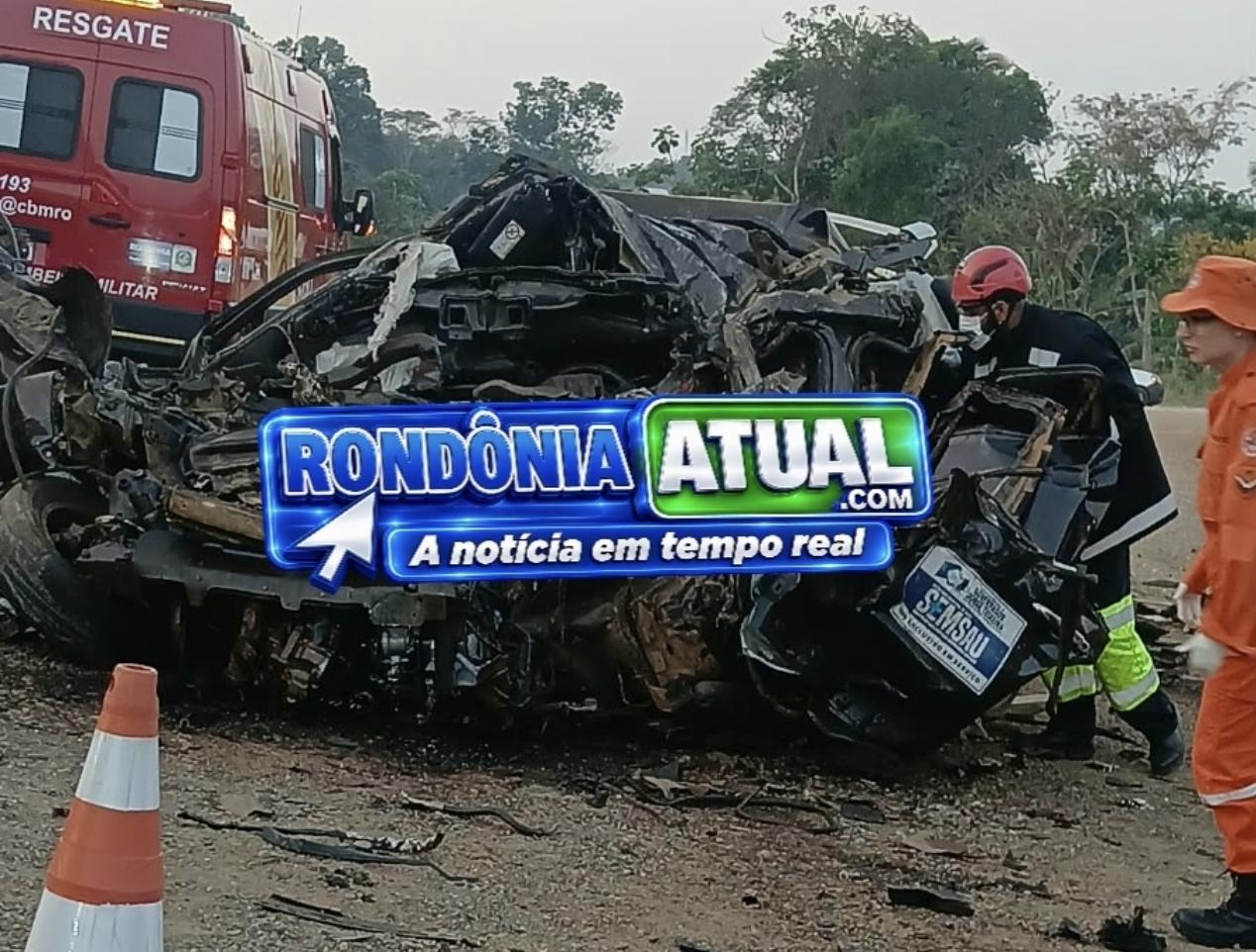🚨 TRAGÉDIA NA BR-364: COLISÃO ENTRE  PICAPE E CARRETA DEIXA MORTOS ENTRE OURO PRETO E JI-PARANÁ 