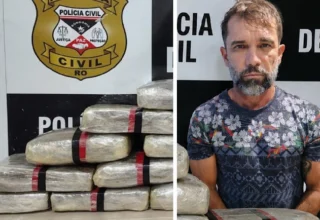 “Fim da fuga: suposto chefão do CV no Acre é localizado em Rondônia com 21 kg de drogas”