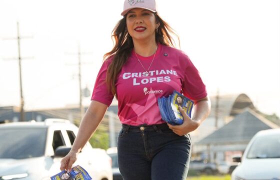 10 dias para a eleição, Cristiane Lopes intensifica trabalho e mostra força nas ruas