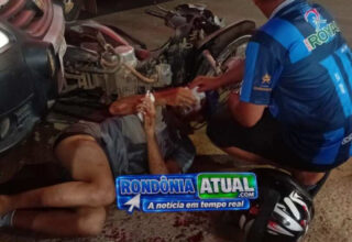 🚨 JI-PARANÁ – COLISÃO VIOLENTA ENTRE DUAS MOTOS NA L-94, DEIXA DOIS FERIDOS