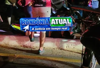 🚨 PISTA ESCURA TERMINA EM BATIDA VIOLENTA ENTRE DUAS MOTOS EM JI-PARANÁ; PAI E FILHO FICAM FERIDOS