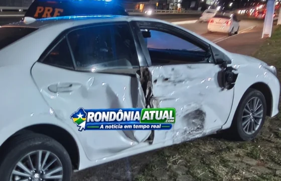 Ji-Paraná -Motociclista fica em estado gravíssimo após violenta colisão com Corolla na BR-364 com a Clóvis Arraes