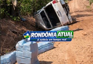 Hilux capota com mais de 530 kg de drogas e suspeitos são detidos durante operação em Alvorada do Oeste