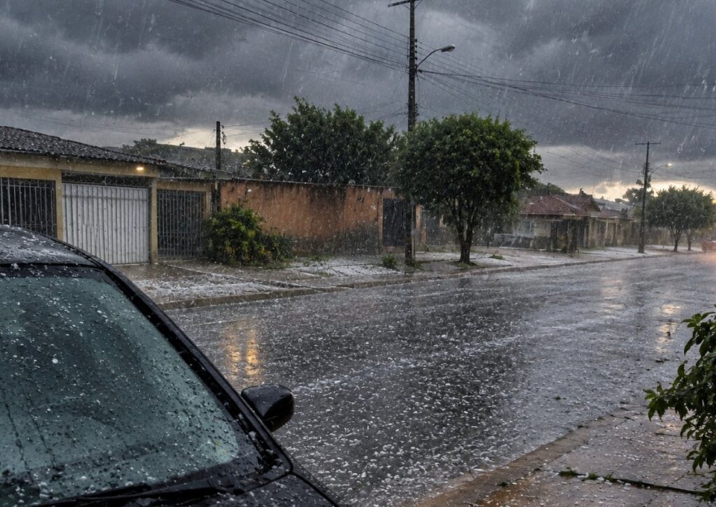 ATENÇÃO! JI-PARANÁ ESTÁ SOB ALERTA DE TEMPESTADE COM POSSIBILIDADE DE GRANIZO