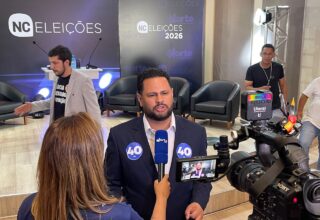 Samuel Costa apresenta propostas na TV Norte e critica ausência de quatro candidatos fujões