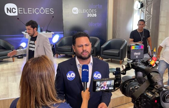 Samuel Costa apresenta propostas na TV Norte e critica ausência de quatro candidatos fujões