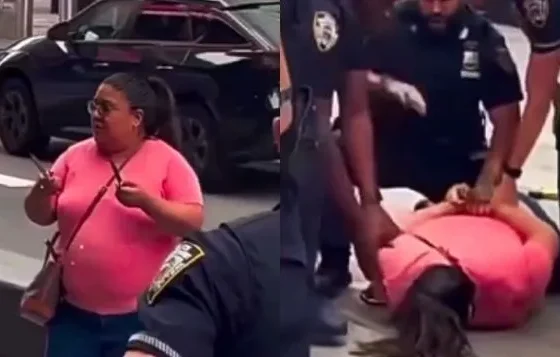 Veja o vídeo: Mulher sai com duas facas pelas ruas e esfaqueia duas pessoas na Times Square; uma vítima morre e agressora é abatida