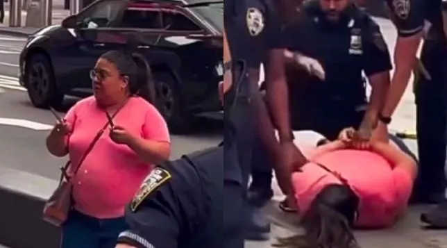 Veja o vídeo: Mulher sai com duas facas pelas ruas e esfaqueia duas pessoas na Times Square; uma vítima morre e agressora é abatida