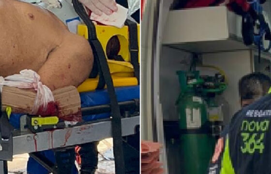 Idoso é atropelado por caminhão na BR-364, fica em estado grave e é intubado