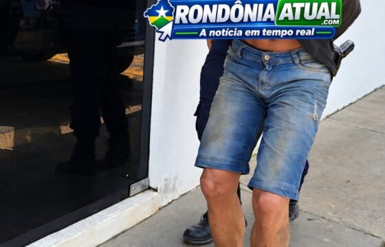 Ji-Paraná – Bandido é preso após invadir residência, manter mãe e bebê trancados e furtar moto e objetos